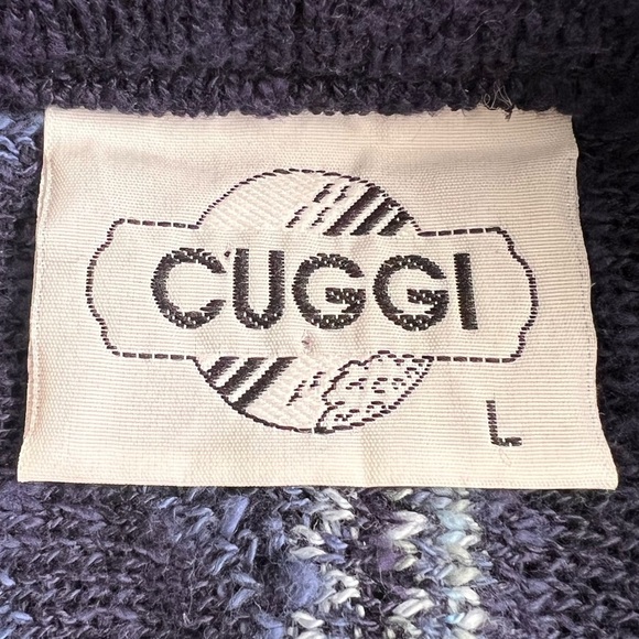 Cuggi Cardigan Sweater, Blue, Size L - Picture 9 of 15